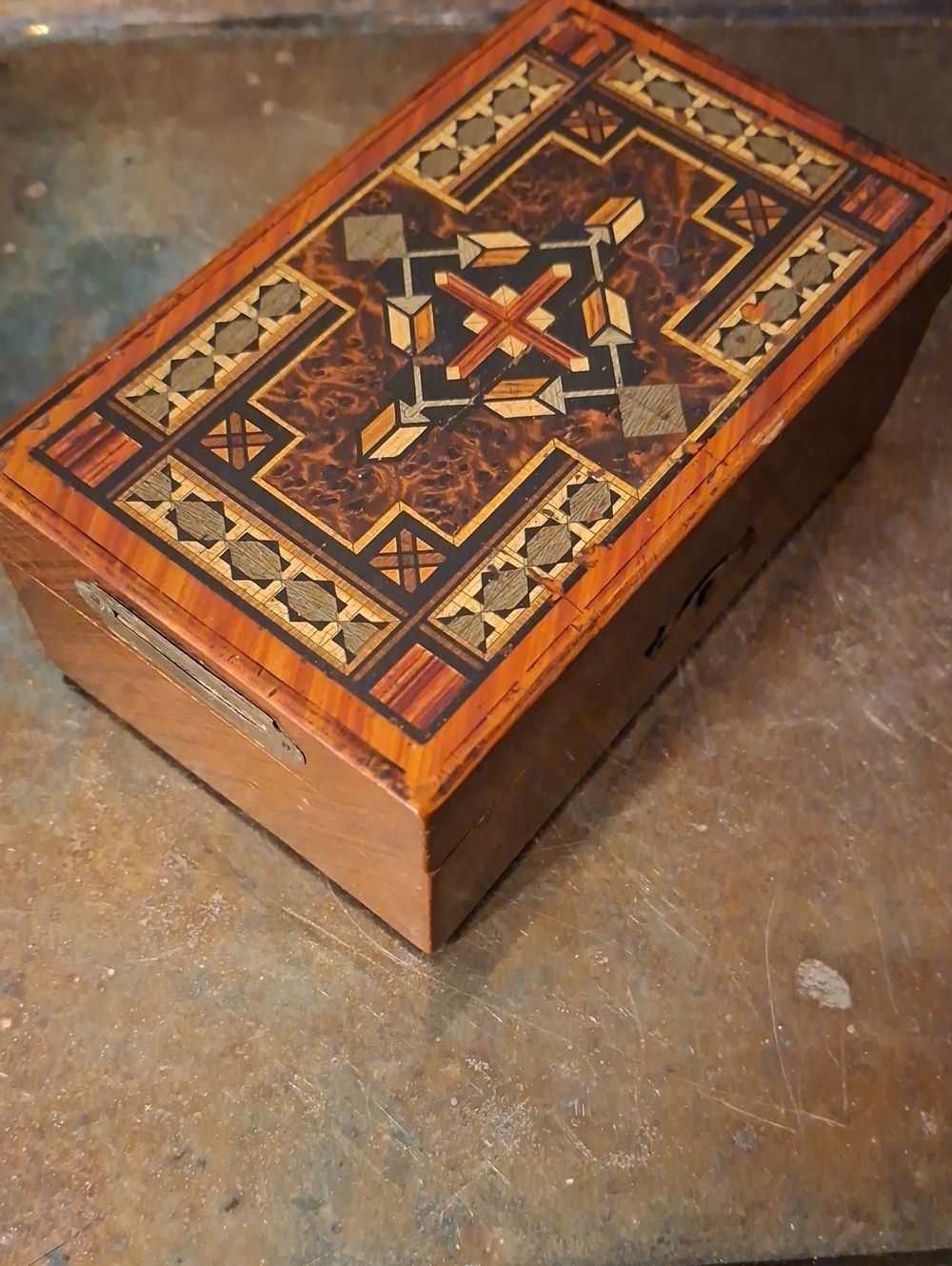 Early Victorian Wooden Coin Box
